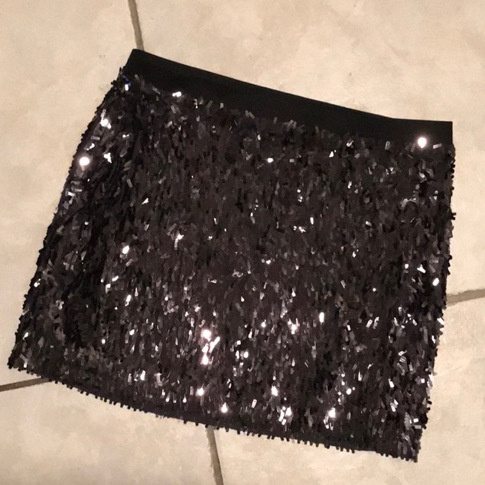 Sequin mini skirt